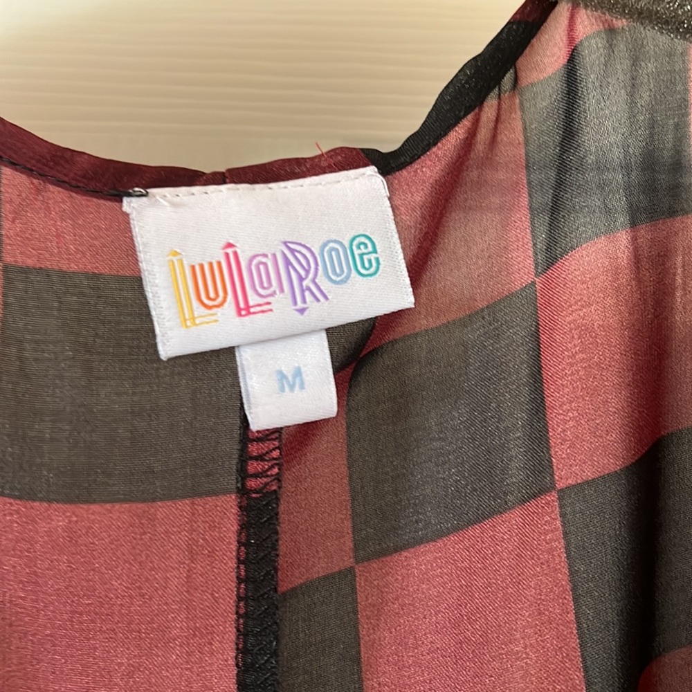 LuLaRoe Lindsay Kimono size M 10-18 - Picture 2 of 5
